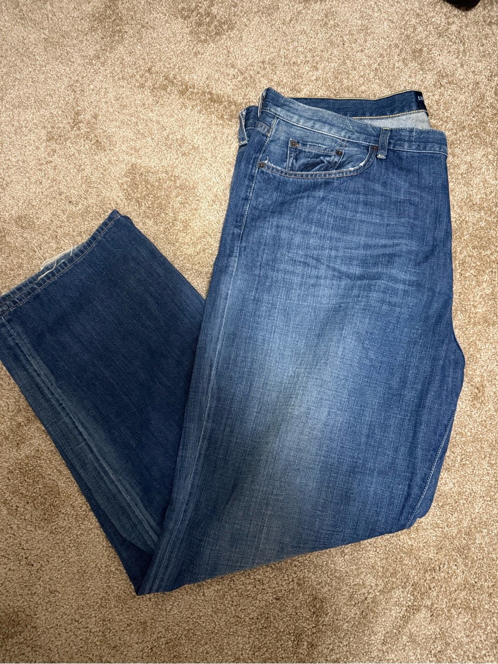 Lucky Brand‎ Men's Straight Fit Mid-Blue Jeans